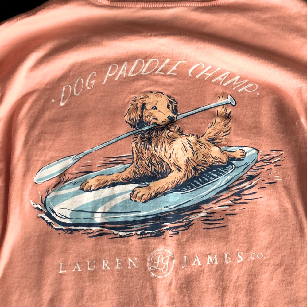 Lauren James Dog Paddle Champ Long Sleeve tshirt